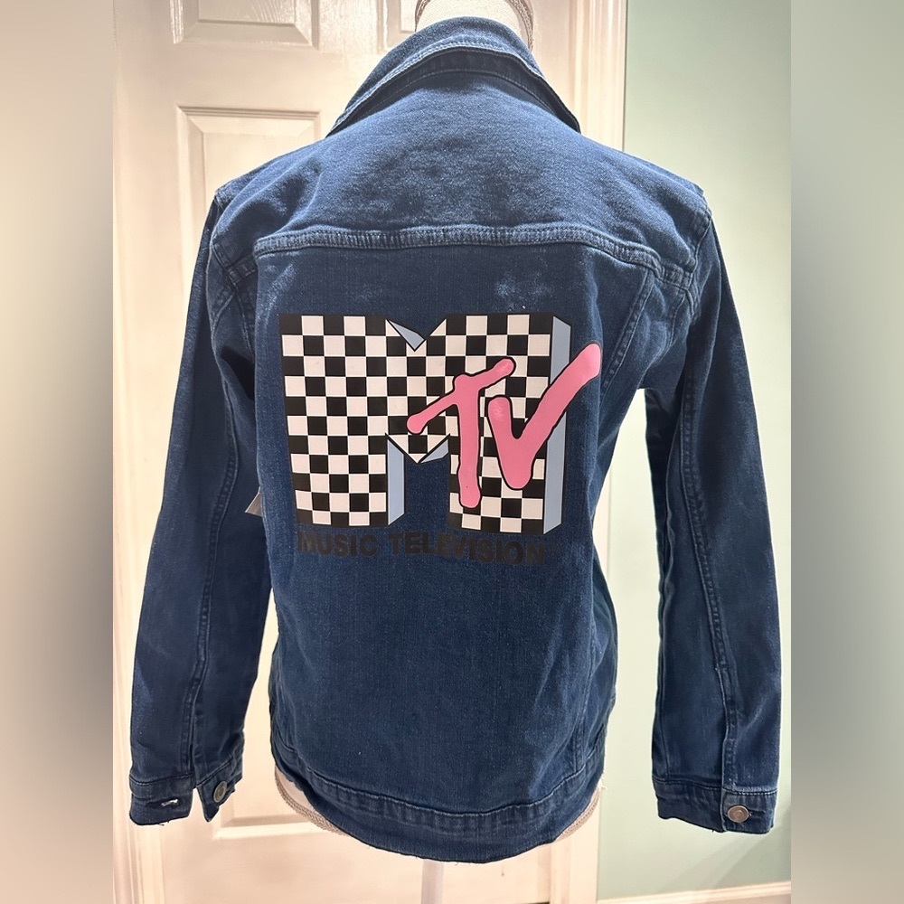 MTV denim jacket girls size XL plus